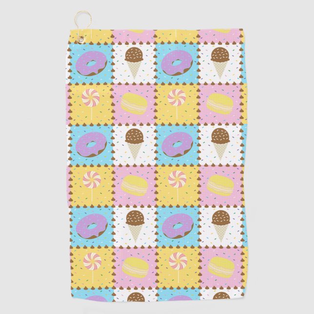 Sweet Cravings Golf Towel (Front)