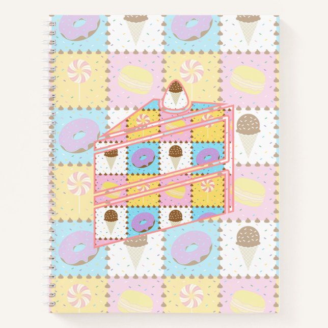 Sweet Cravings Spiral Notebook (Front)