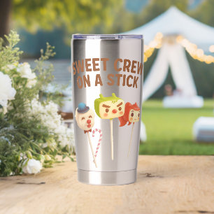 Sweet Crew: Character Cake Pops on a Stick Insulated Tumbler