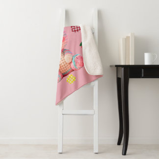 Sweet Crochet Bunny Sherpa Blanket