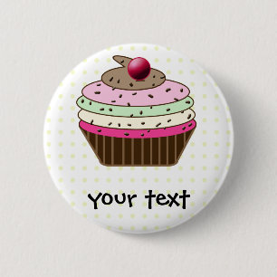 Sweet Cupcake 2 Inch Round Button