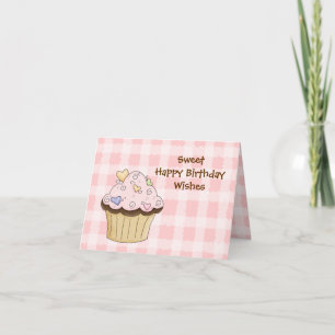 Sweet Cupcake Birthday Greeting Card