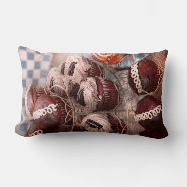 Sweet - Cupcake - Cupcake mountain Lumbar Pillow (Front)