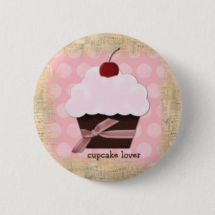 Sweet Cupcake Lover Button