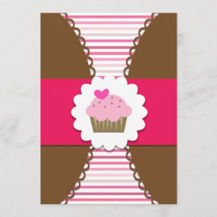 Sweet Cupcake Party Invitation for Kids