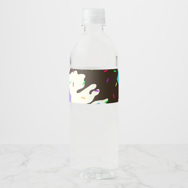 Sweet Cupcake Water Bottle Label (Front)