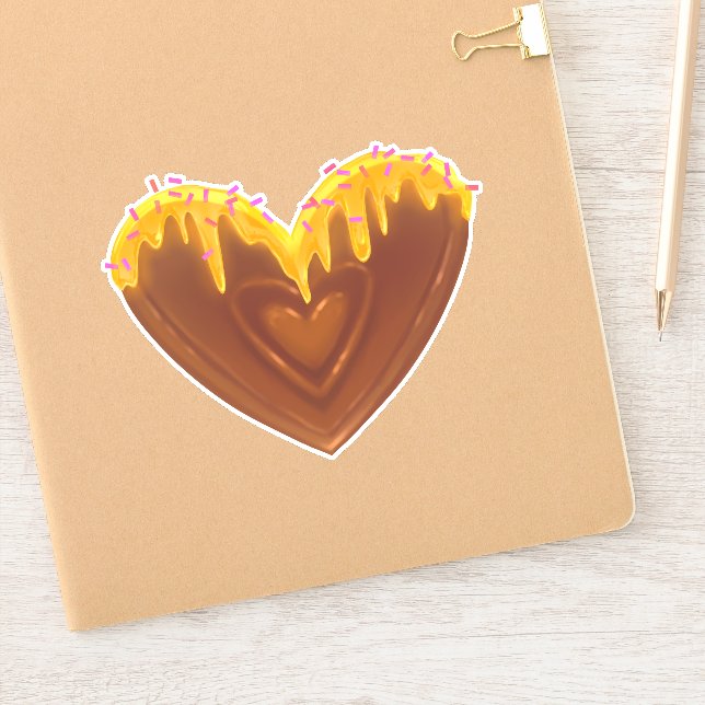 Sweet Custom-Cut Vinyl Sticker (Notebook)