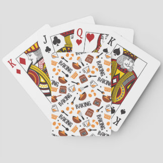 Sweet Cute Baking Art Pattern I Playing Cards