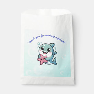 Sweet Cute Kawaii Shark Baby Shower Favour Bag