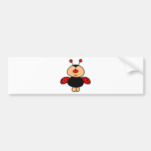 sweet cute ladybug bumper sticker