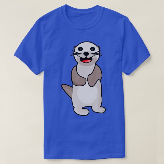 Sweet cute otter  T-Shirt (Design Front)
