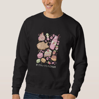 Sweet & Cute Strawberry Dessert, The World of Stra Sweatshirt