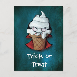 Sweet Cute Vampire Ice Cream Postcard