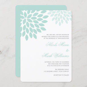 Sweet Dahlias Wedding Invitation