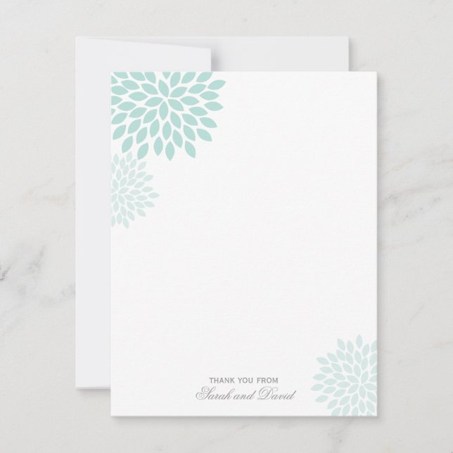 Sweet Dahlias Wedding Thank You (Front)