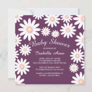 Sweet Daisy Baby Shower Invitation