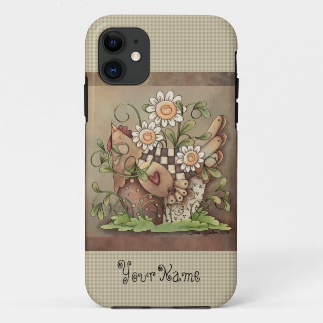 Sweet Daisy Hen iPhone 5/5S Case-Mate iPhone Case (Back)