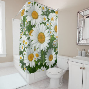 Sweet daisy pattern white floral greenery