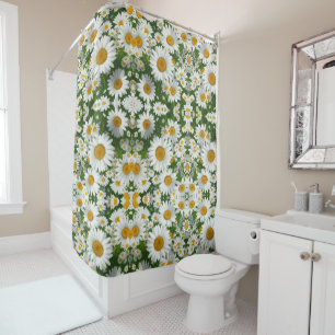 Sweet daisy pattern white floral greenery