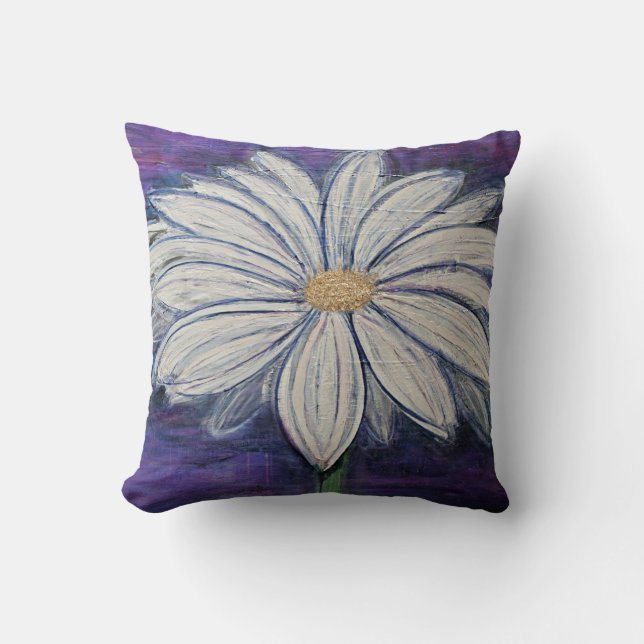 "Sweet Daisy" Throw Pillow (Front)