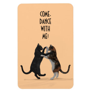 Sweet Dancing Cats Magnet