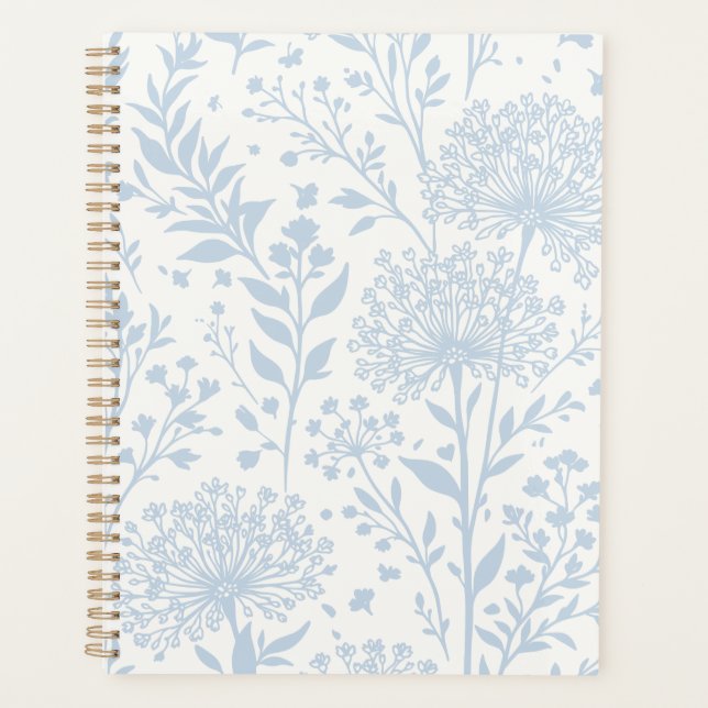 Sweet Dandelion Dusty Blue - Neutral Planner (Front)