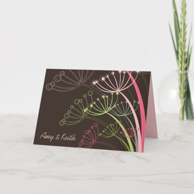Sweet Dandelions Invitation / Announcement Card (Front)