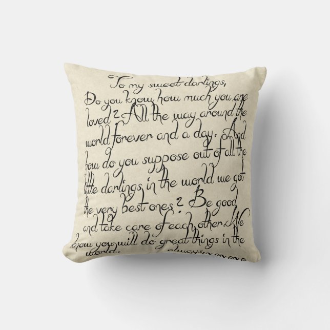 Sweet Darlings Pillow (Front)