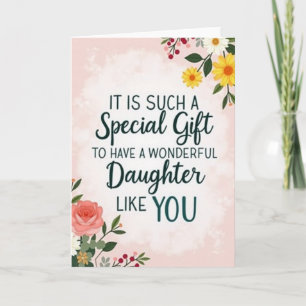 Sweet Daughter Message Card