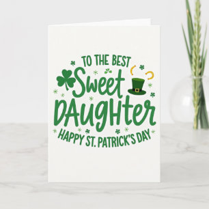 Sweet Daughter St Patricks Day Art Card