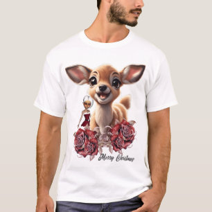 Sweet deer and cute elves T-Shirt