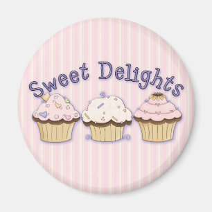 Sweet Delights CupCakes Magnet