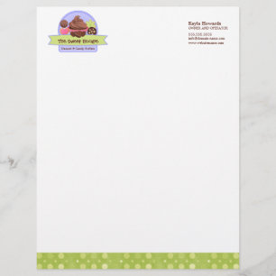 Sweet Desserts Bakery Letterhead