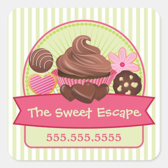 Sweet Desserts Box Seals (Front)