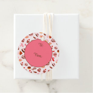 Sweet Desserts Favour Tags