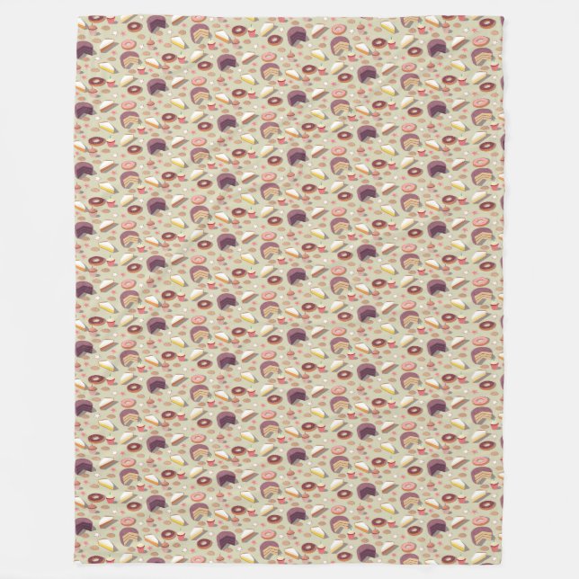 Sweet Desserts Fleece Blanket (Front)
