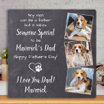 Sweet Dog Dad Personalized Father's Day Pet Photo Plaque<br><div class="desc">"Any man can be a father , but it takes someone special to be Your Dog Dad ." ! This Fathers Day give Dad a cute personalized pet photo plaque from his best friend. Personalize with the dog's name & favorite photos. This dog dad fathers day plaque will be a...</div>
