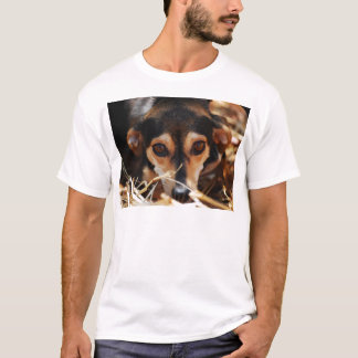 Sweet dog laying in hay T-Shirt