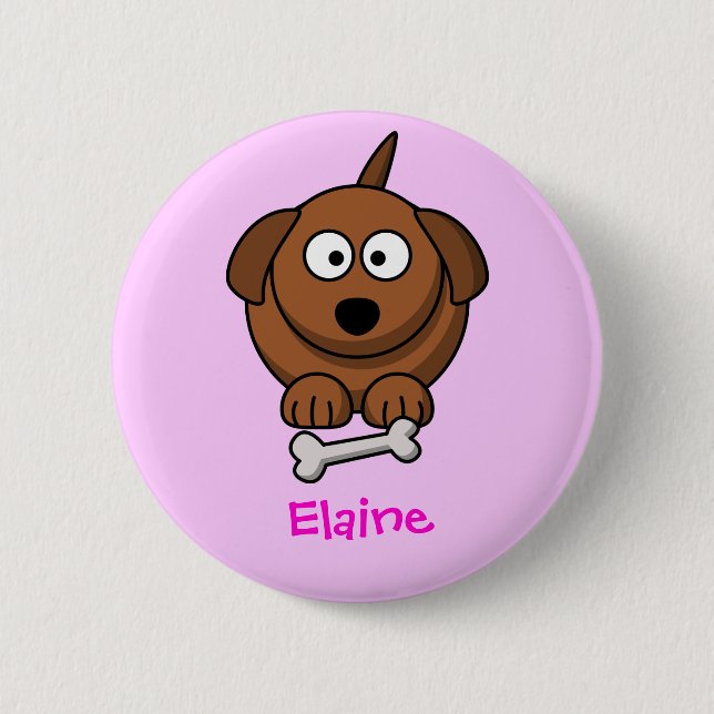 Sweet doggy 2 inch round button (Front)