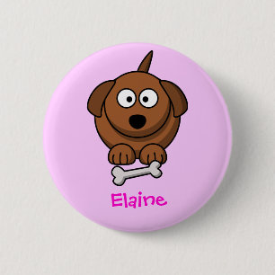 Sweet doggy 2 inch round button