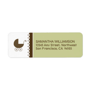 Sweet Doily Return Address Labels (sage)