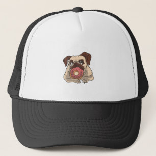 Sweet Donut Pug Trucker Hat
