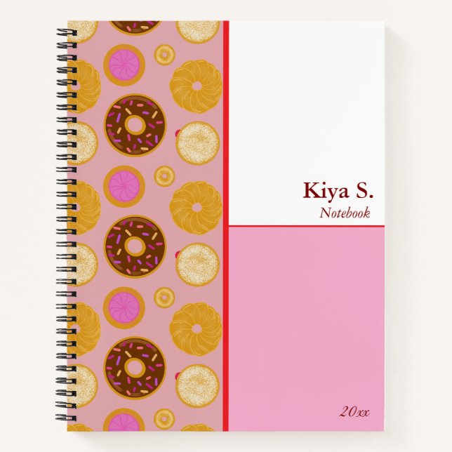 Sweet Donuts Spiral Notebook  (Front)