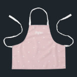 Sweet Dots Editable Colour Personalized Kid Apron<br><div class="desc">This lovely design can be customized to your favourite colour combinations. Matching adult and junior designs available. Makes a great gift! Find stylish stationery and gifts at our shop: www.berryberrysweet.com.</div>