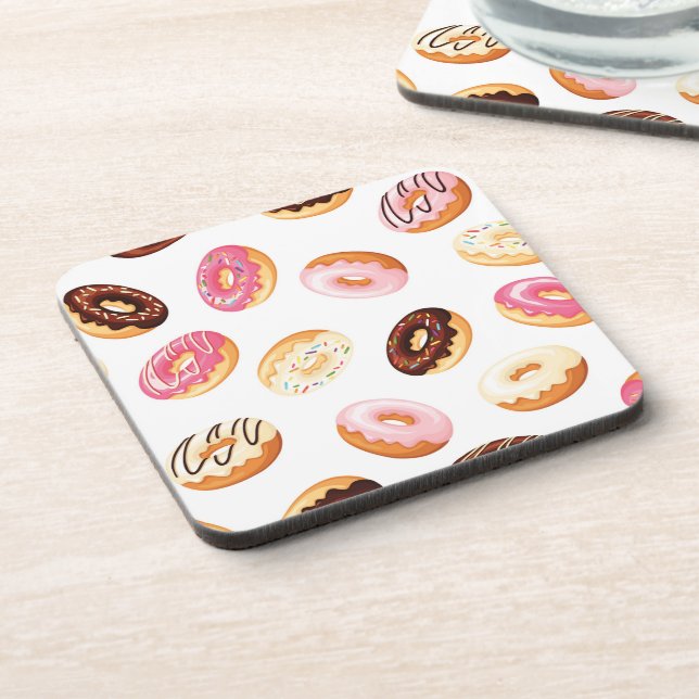 Sweet Doughnut Pattern Coaster (Left Side)