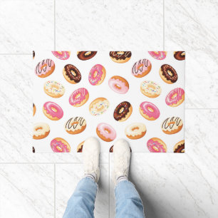 Sweet Doughnut Pattern Doormat