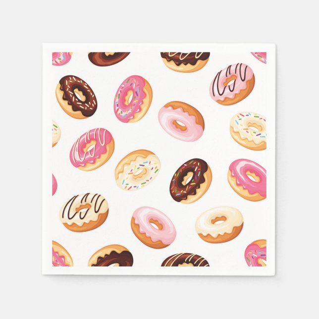 Sweet Doughnut Pattern Napkin (Front)