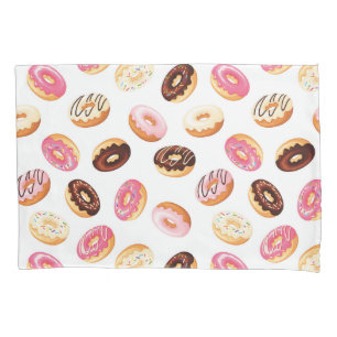 Sweet Doughnut Pattern Pillowcase