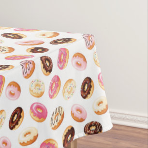 Sweet Doughnut Pattern Tablecloth