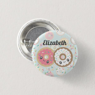 Sweet Doughnuts 1 Inch Round Button